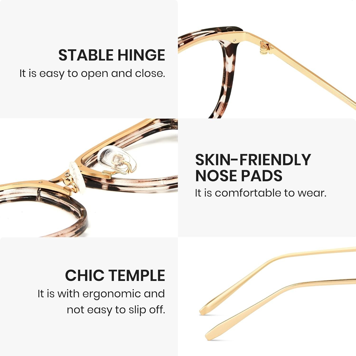 Stylish Anti-Migraine Glasses with Smart Lenses for Indoor and Outdoor Use