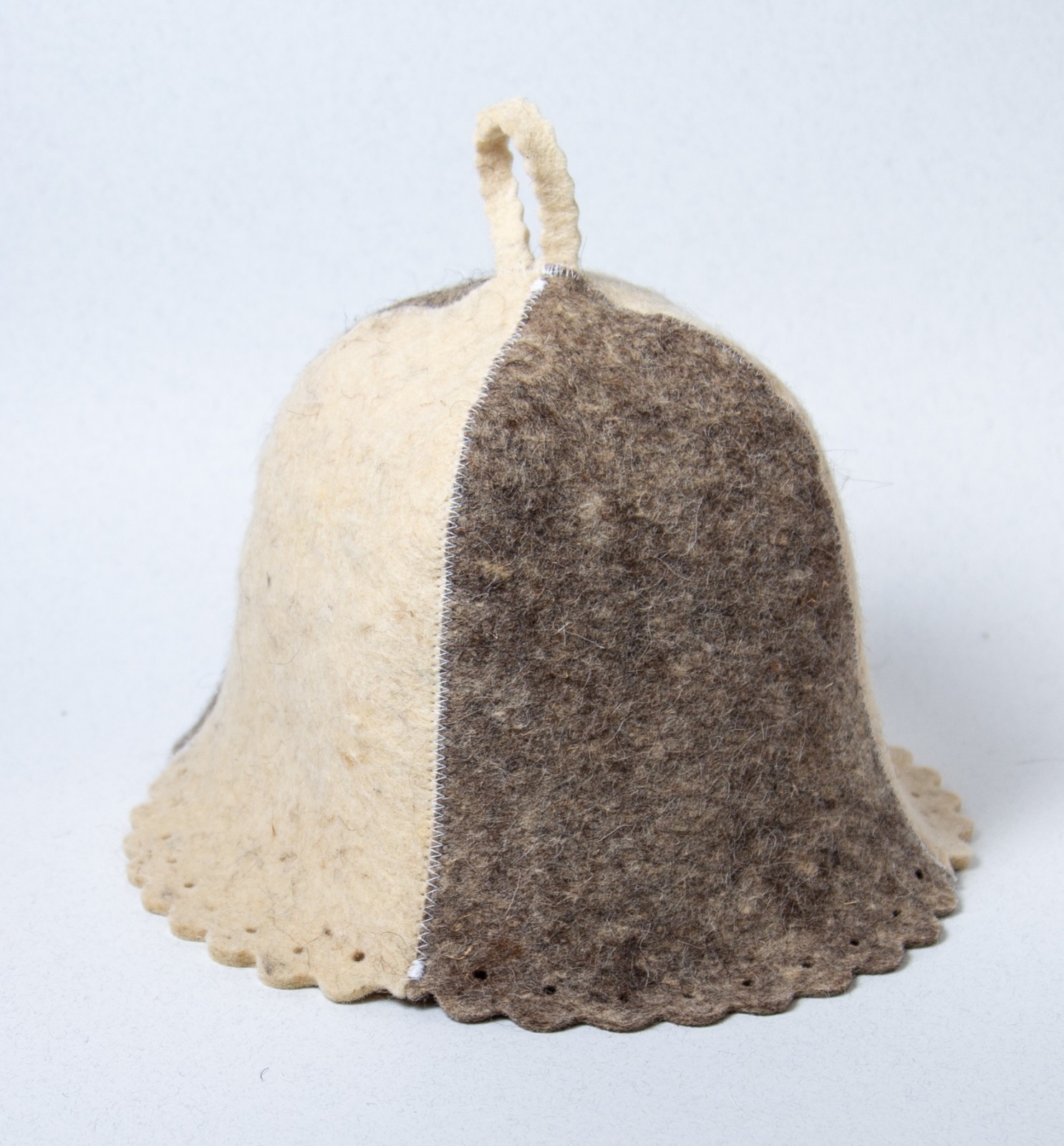 russian sauna hat wool Ukrainian Patriot Cossack sings Blue Red Banya Wool SALO