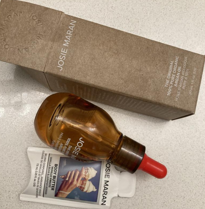 JOSIE MARAN The Original 100% Pure Organic Moisturizing Argan Oil,3 SIZES