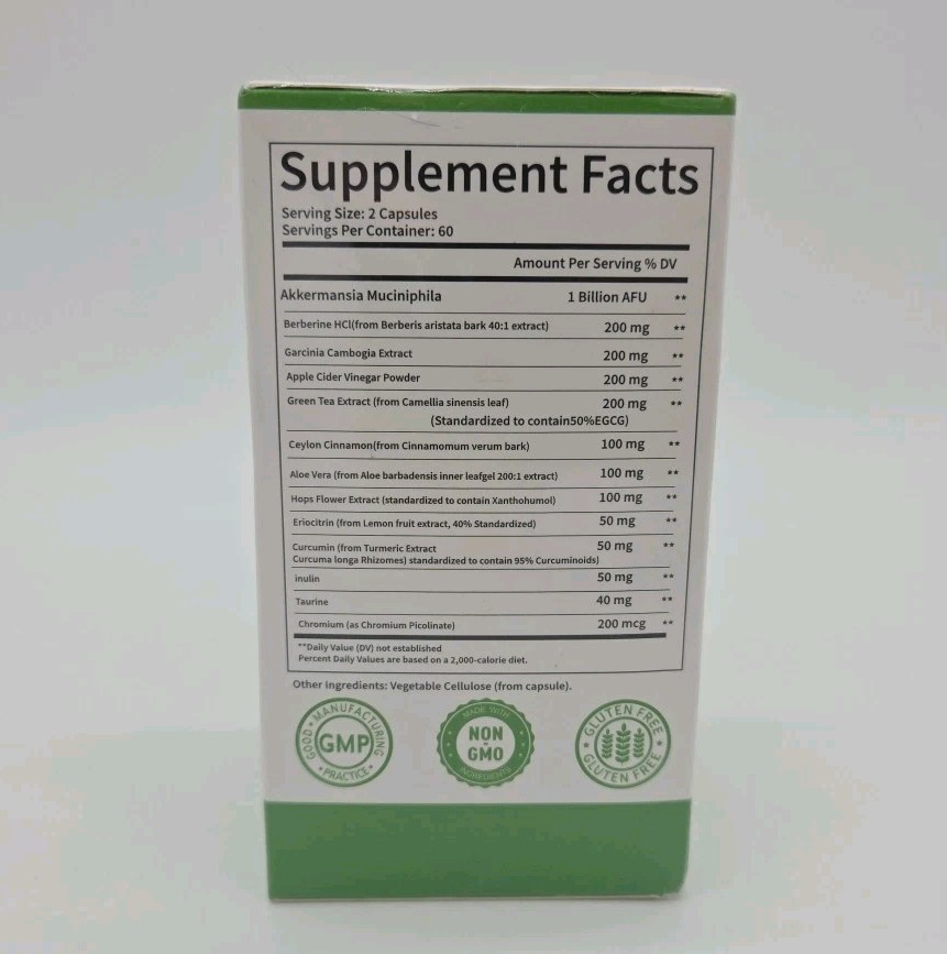 Digestive Immune Support 13-in-1 Akkermansia Probiotic Berberine HCI 120 Capsule