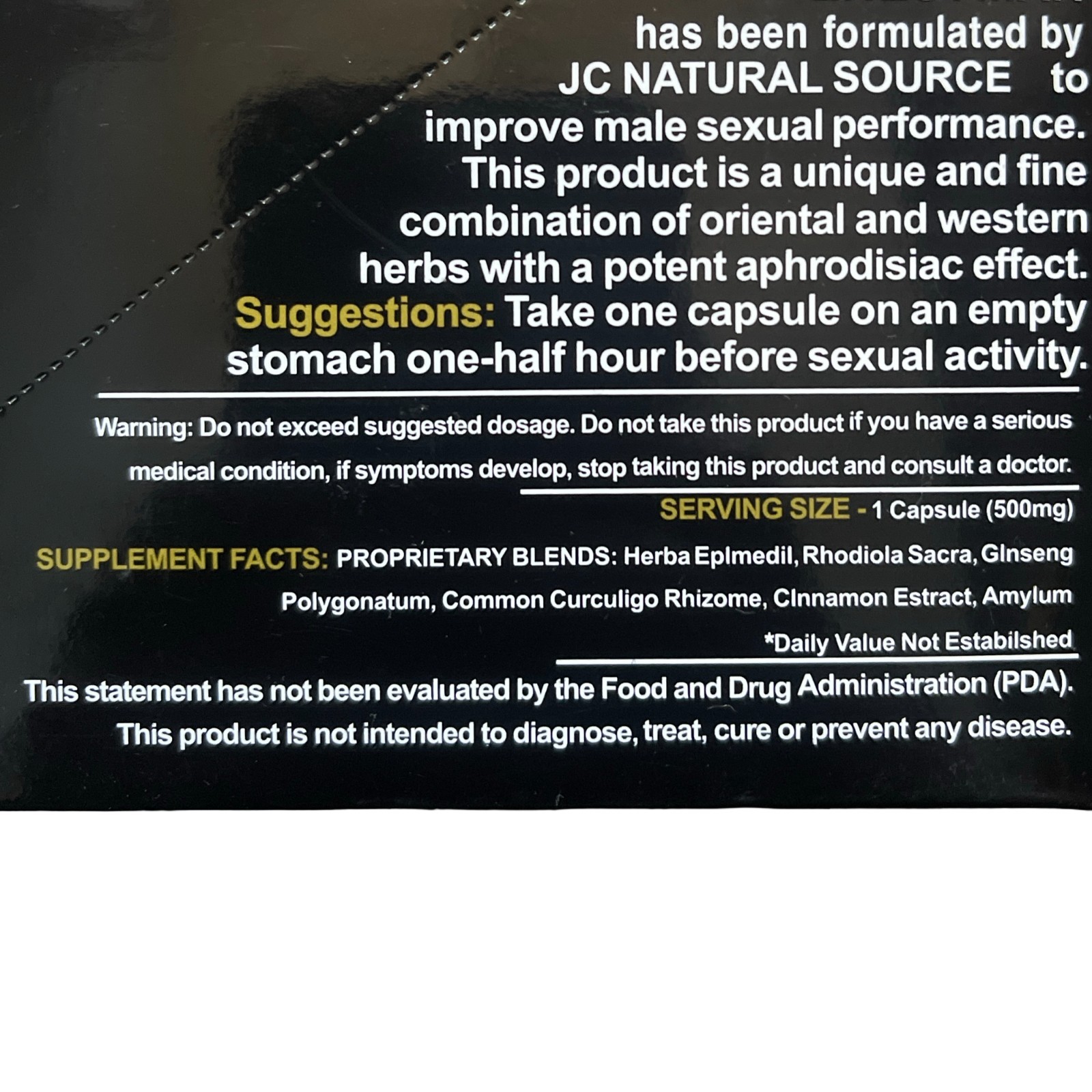 Erect-Man Extreme Potency Male Enhancement Pill! Last up to 3 Days! -10 Pills!