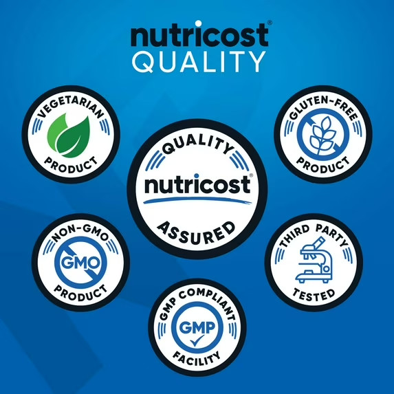 2pk Nutricost 500gCreatine Monohydrate Powder Non GMO Gluten Free Gym Supplement