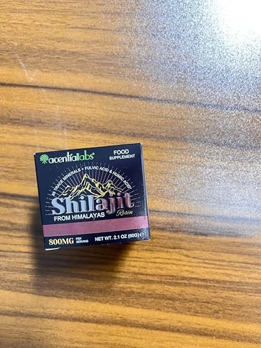 Shilajit Pure Himalayan Organic Resin – 800MG 2.1 Fl Oz (Pack of 1)