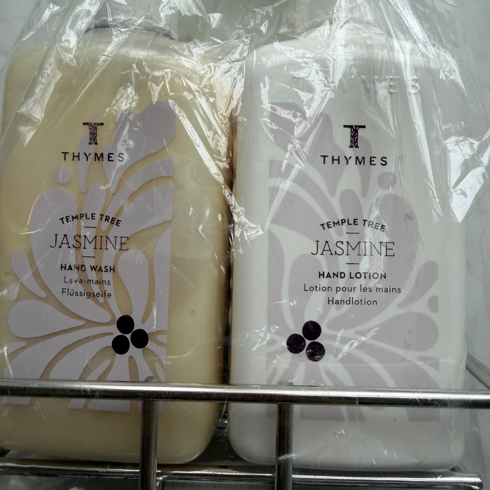 New Thymes Temple Tree Jasmine Hand Wash Hand Lotion Set 8.25oz Floral Set
