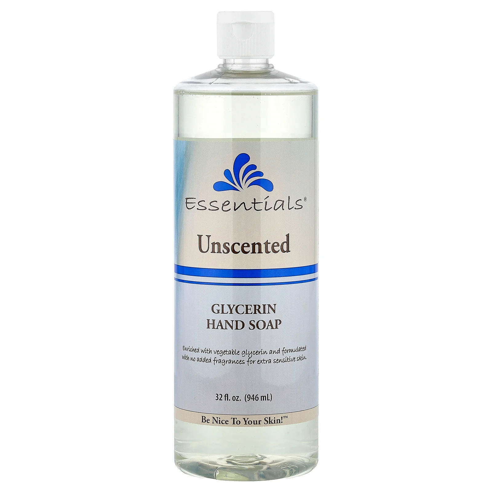 Essentials®, Glycerin Hand Soap, Unscented, 32 fl oz (946 ml)