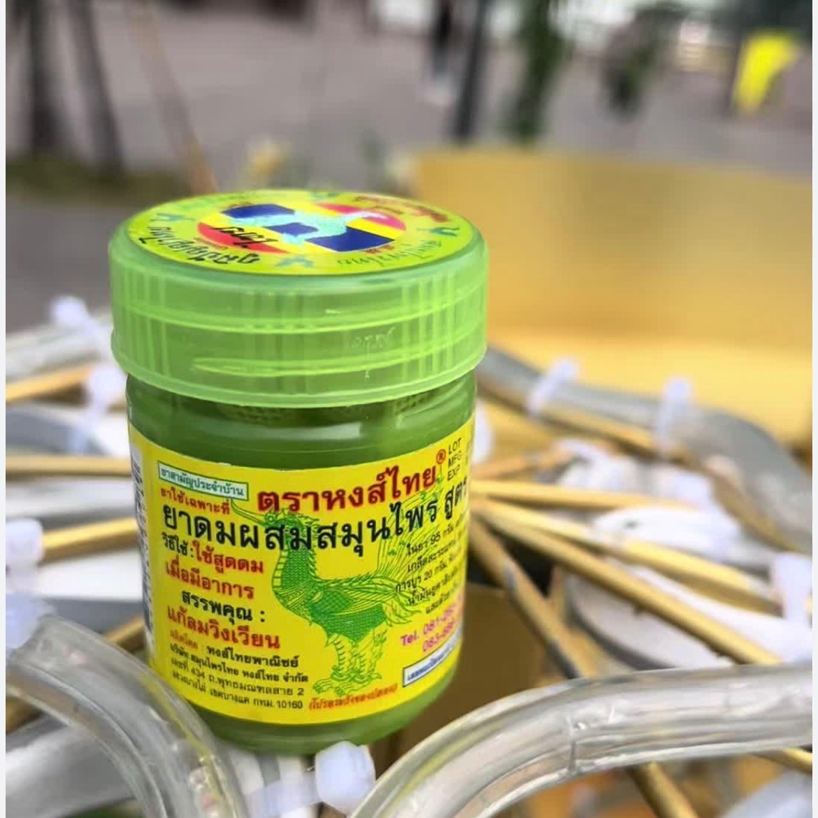 3x Traditional Thai Herbal Inhaler YADOM STUFFY NOSE