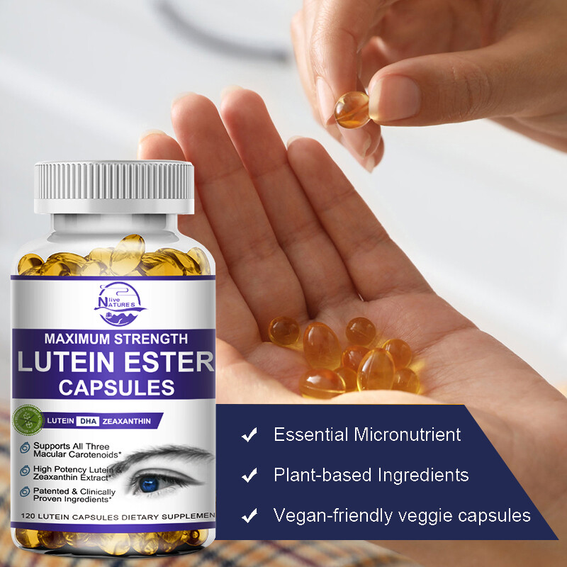 Lutein Capsules 20mg with Zeaxanthin | Eye Strain Relief & Vision Support 120pcs