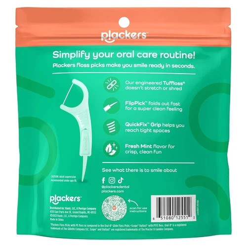 300 CT Plackers Micro Mint Dental Floss Tooth Picks Plastic Oral Teeth Flossers