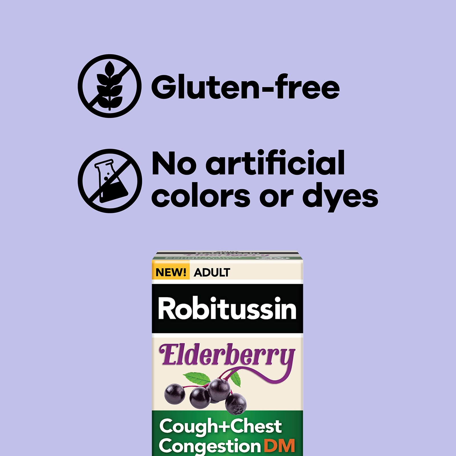 Robitussin Maximum Strength Elderberry Cough Plus Chest Congestion Dm Cough