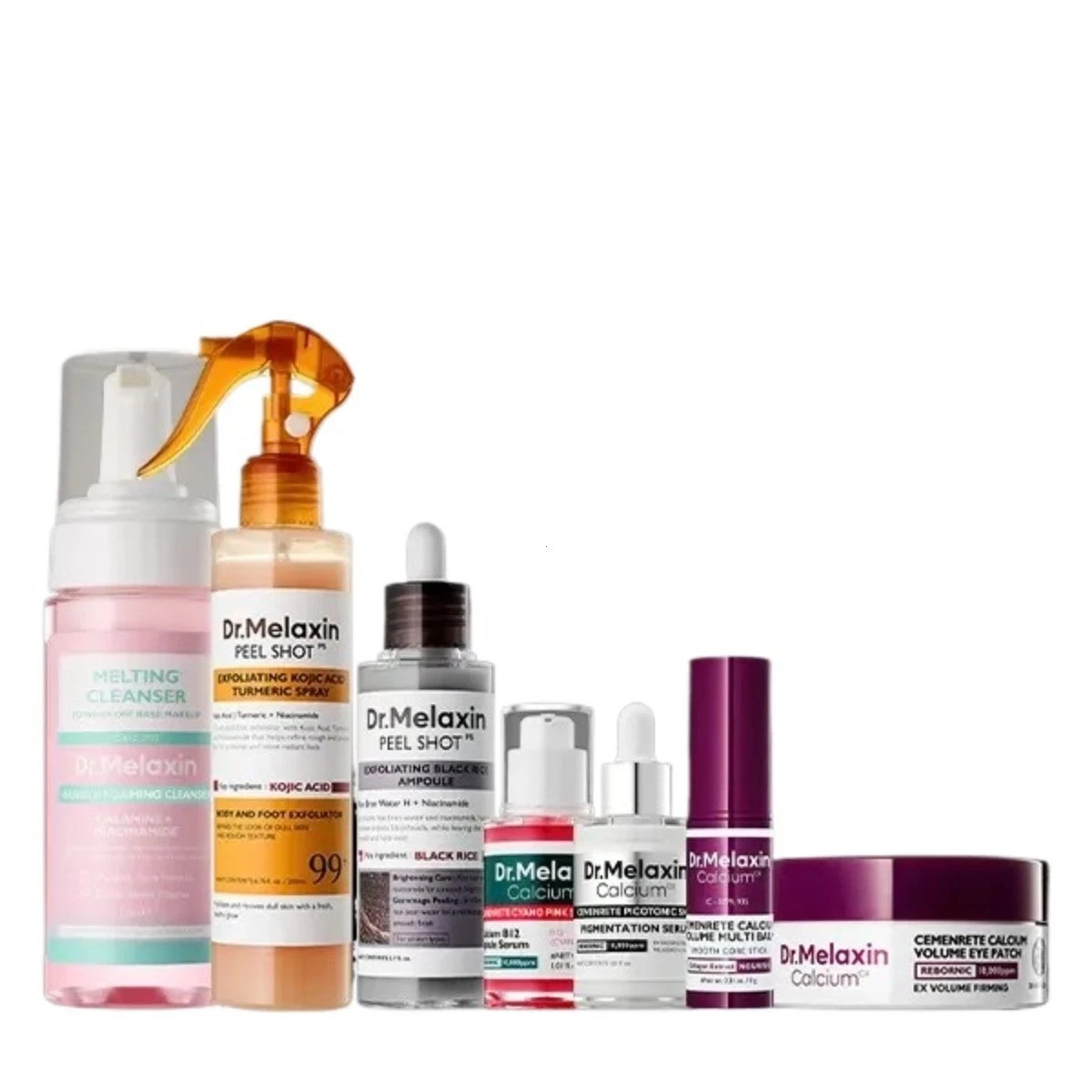 Dr. Melaxin Korean Glow Set,Radiant Blowout Routine for Dark Spots & Peeling