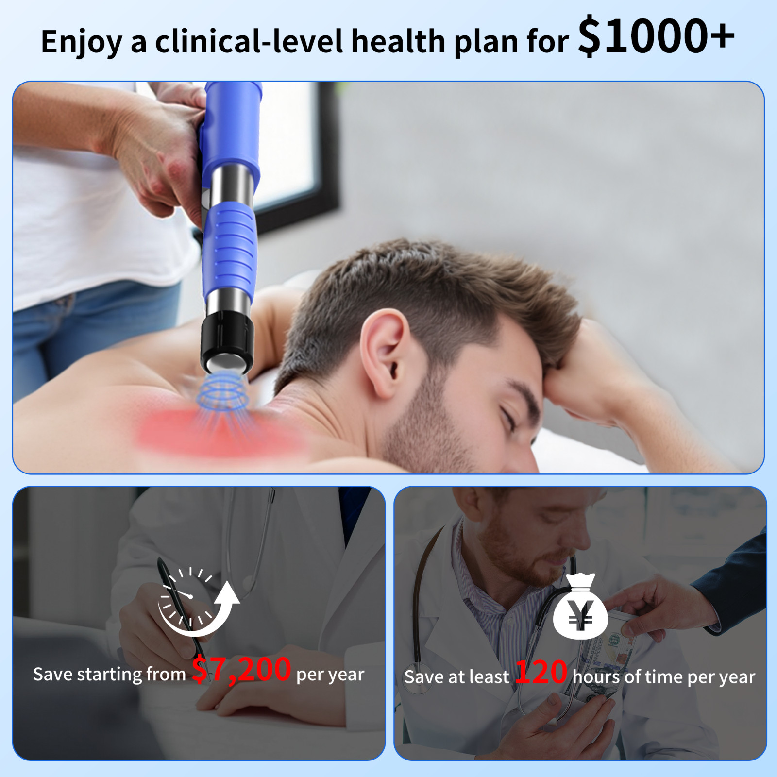 2026 New Focused Shockwave Therapy Machine for Muscle Pain Relief , 10 Bar