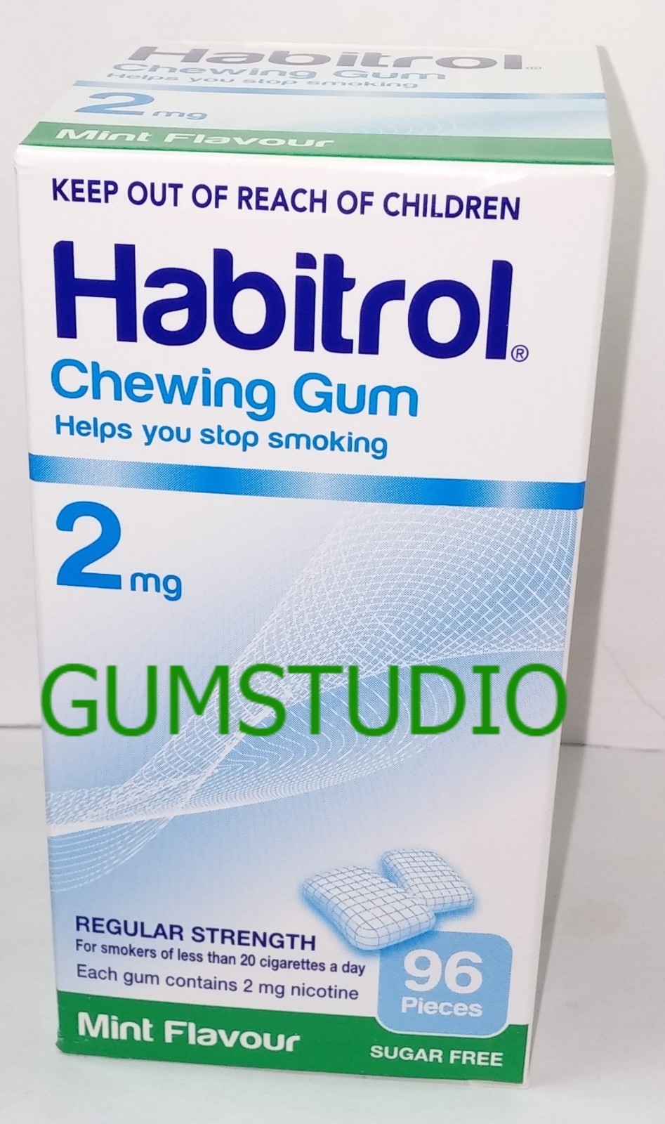 Habitrol Nicotine Gum 2mg MINT 1 Box or More Fresh!