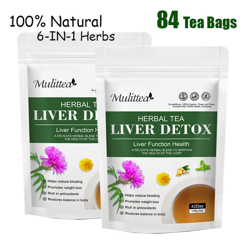 Liver Detox Tea Herbal Tea Liver Function Support for Detoxification Metabolism
