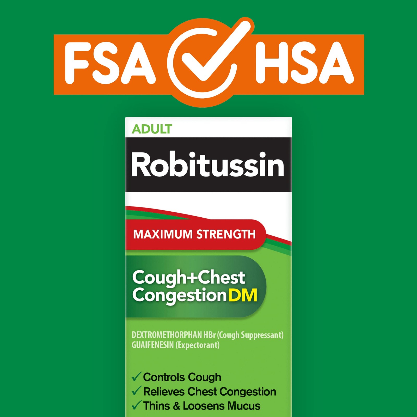 Robitussin Adult Maximum Strength Cough Plus Chest Congestion Dm Max Cough