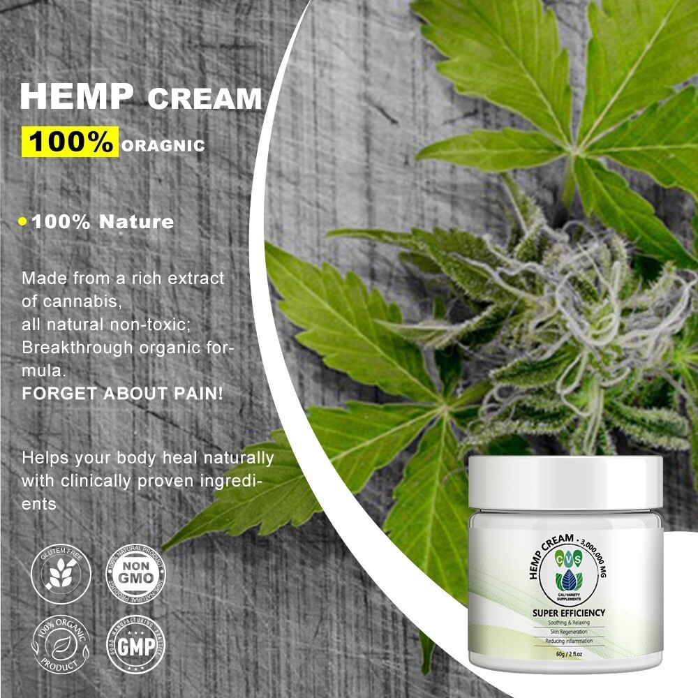 1 Bottle hemp cream 3000,000 Super Efficiency