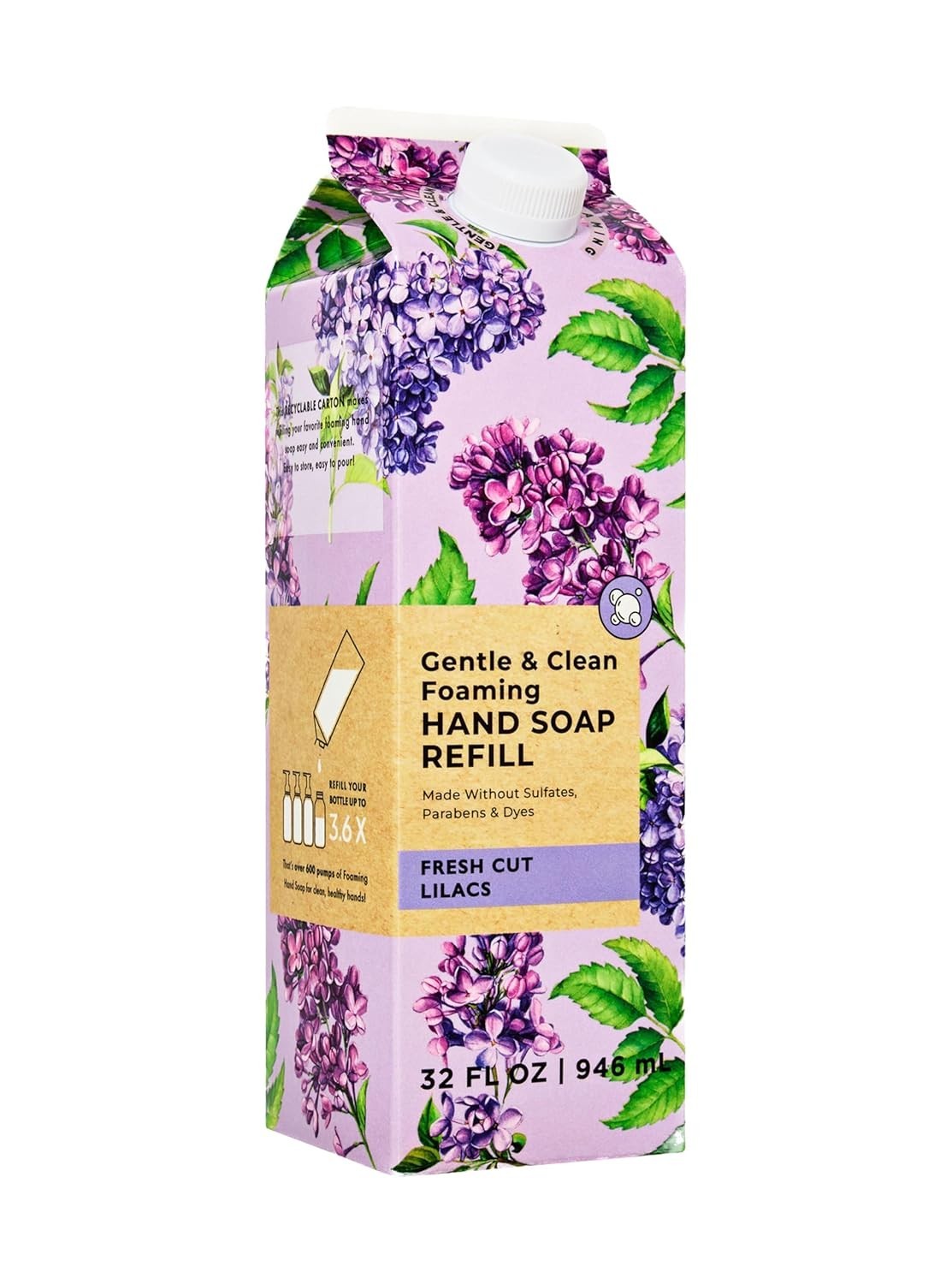 Bath & Body Works Gentle Clean Foaming Hand Soap Refill 32 Oz (Fresh Cut Lilacs)