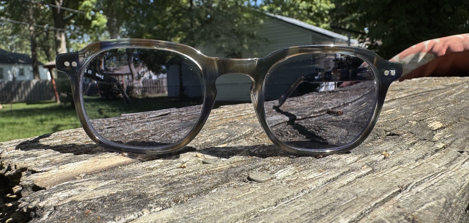 SEE 6179 Eyeglasses Frame Blue Gray Bronze Unique Square Italy 52 23 145