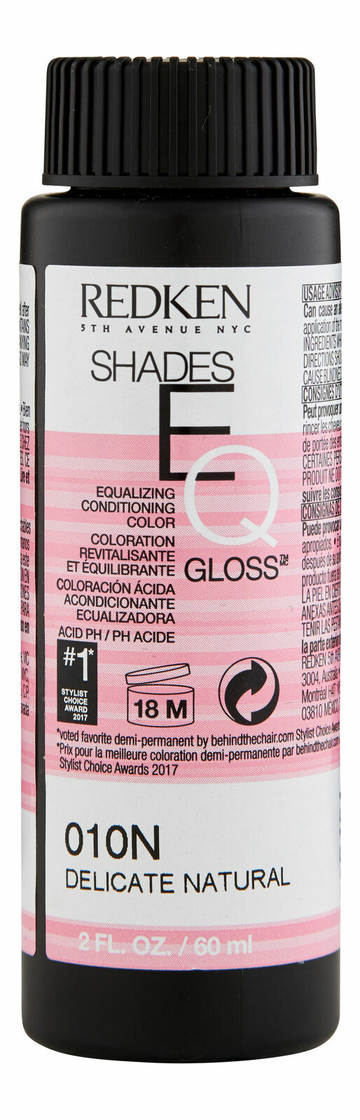 **NEW** Redken Shades EQ Gloss 2 oz 010N Delicate Natural Hair Color