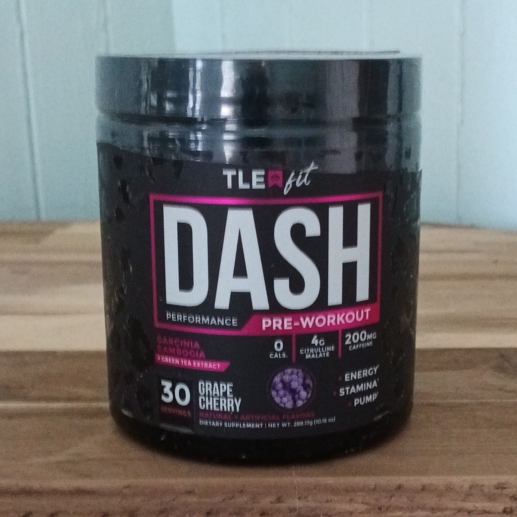 TLE fit DASH Pre-Workout Powder for Women, Bodybuilding, Grape Cherry 30 Serv