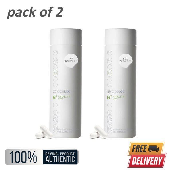 2 PACK Nu Skin ageLoc VITALITY replaced by ageLOC R2 Day 180 Caps 12/2028 – New