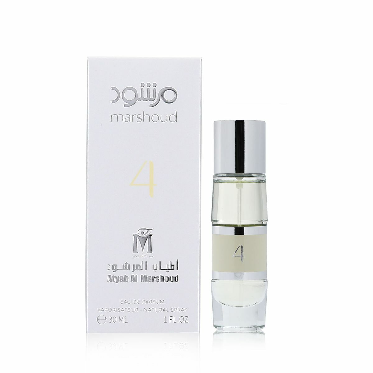Marshoud No. 4 White by Atyab Al Marshoud 30ml Spray – Express Shipping