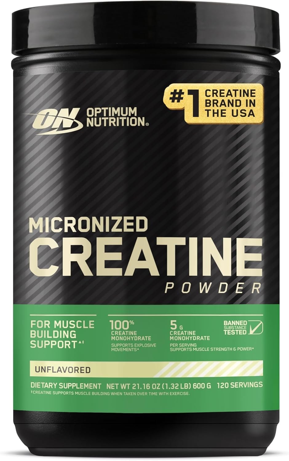 Optimum Nutrition Micronized Creatine Powder, 120 Servings