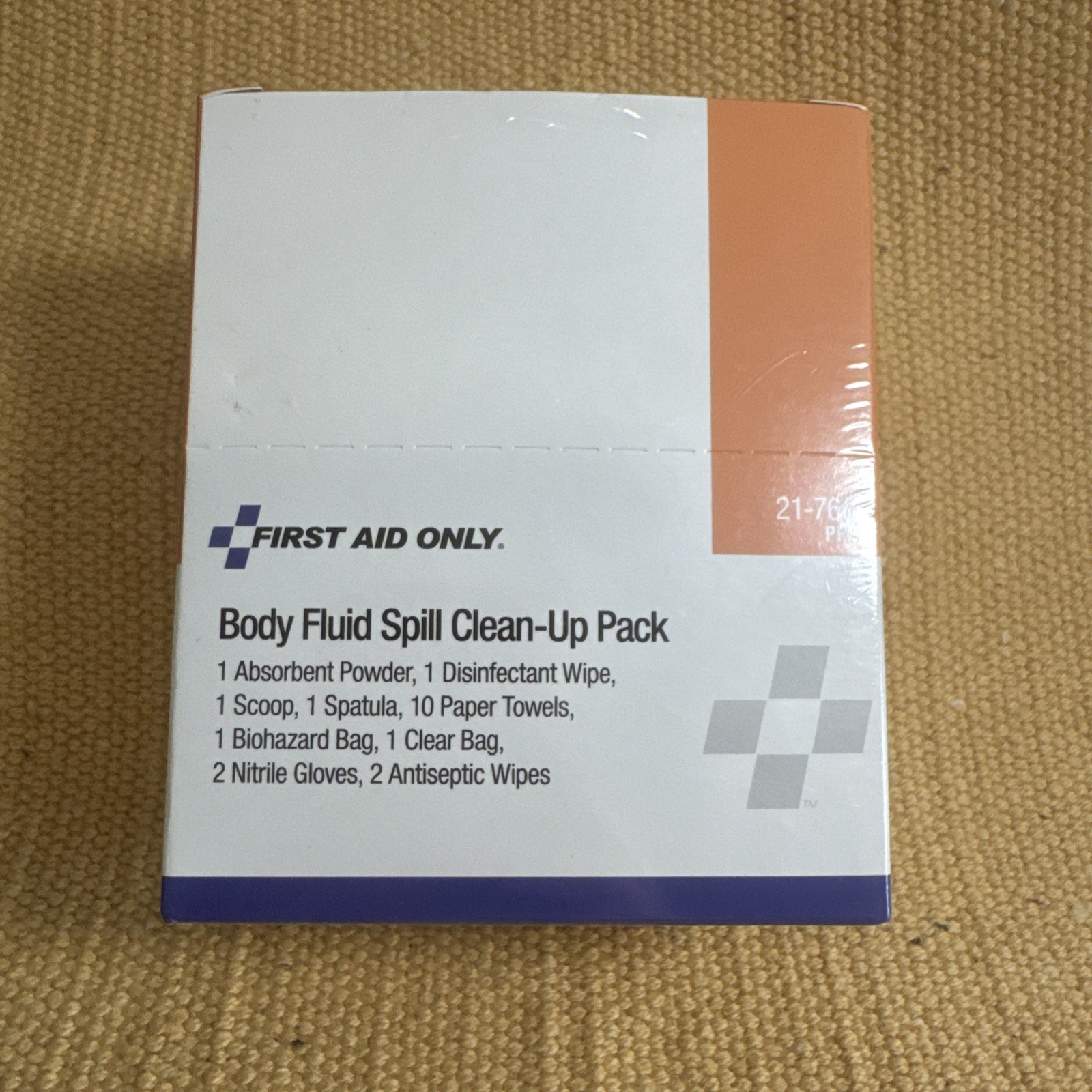 NIB Pac Kit Body Fluid Spill Clean Up Pack First Aid Supplies MS-89276