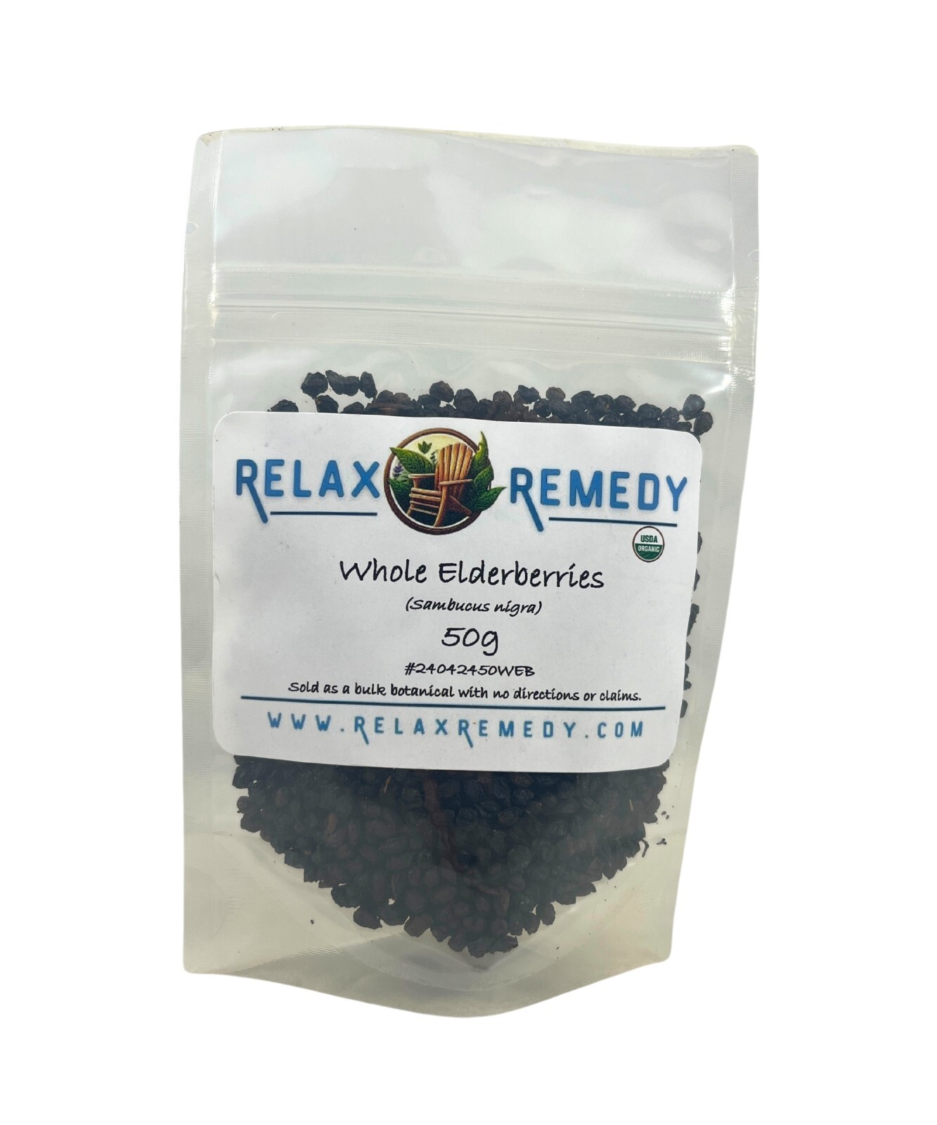 Wild Crafted Whole Elderberries Dried Sambucus nigra Premium Herb Tea Bulk USA