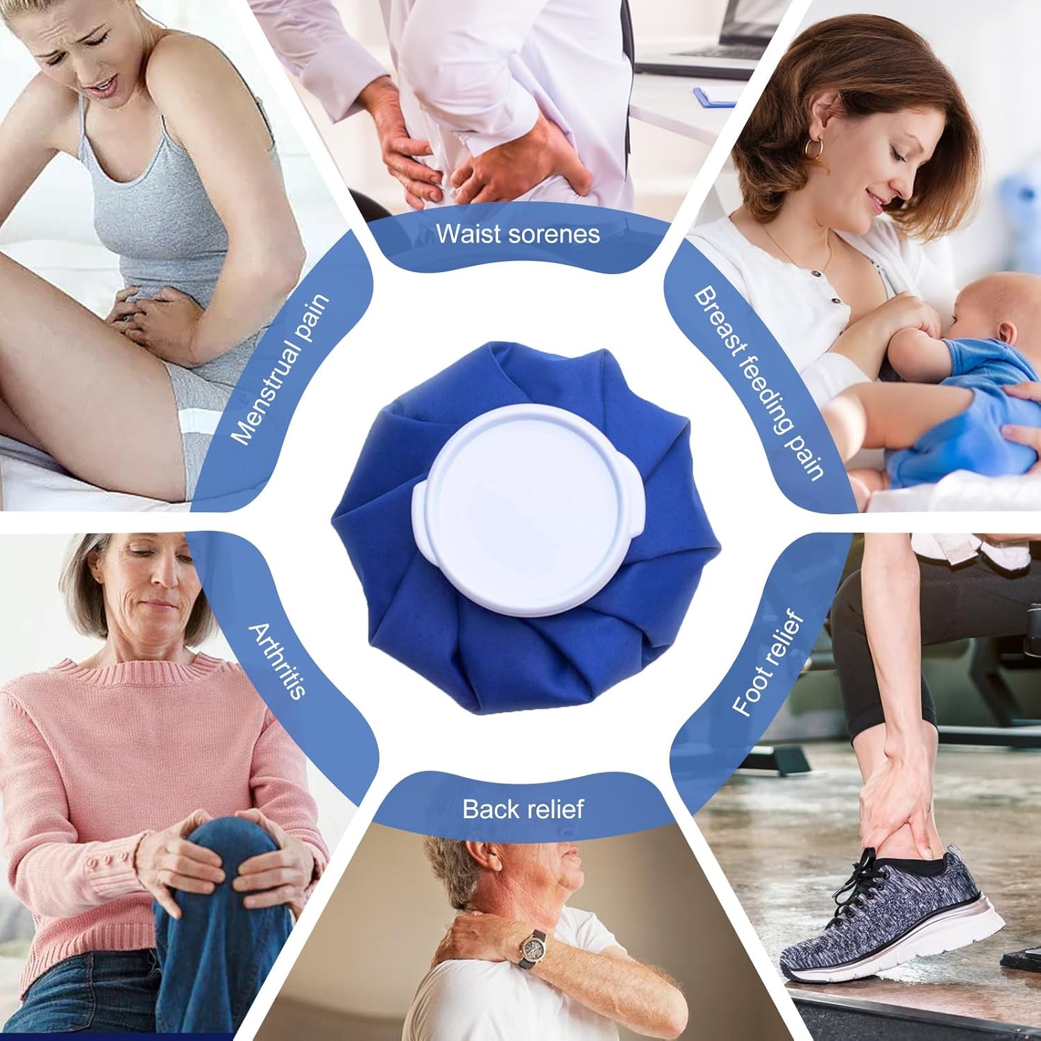 Ice Bags Packs Knee Neck Reusable Cold Relief Pain Headache Sport Injury Lot