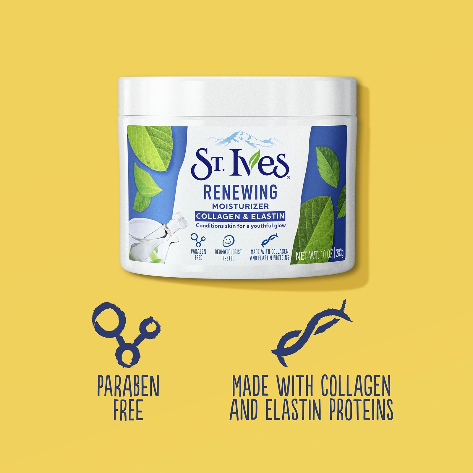 St. Ives Face Moisturizer Cream, Collagen 10 Ounce (Pack of 2), Timeless Skin