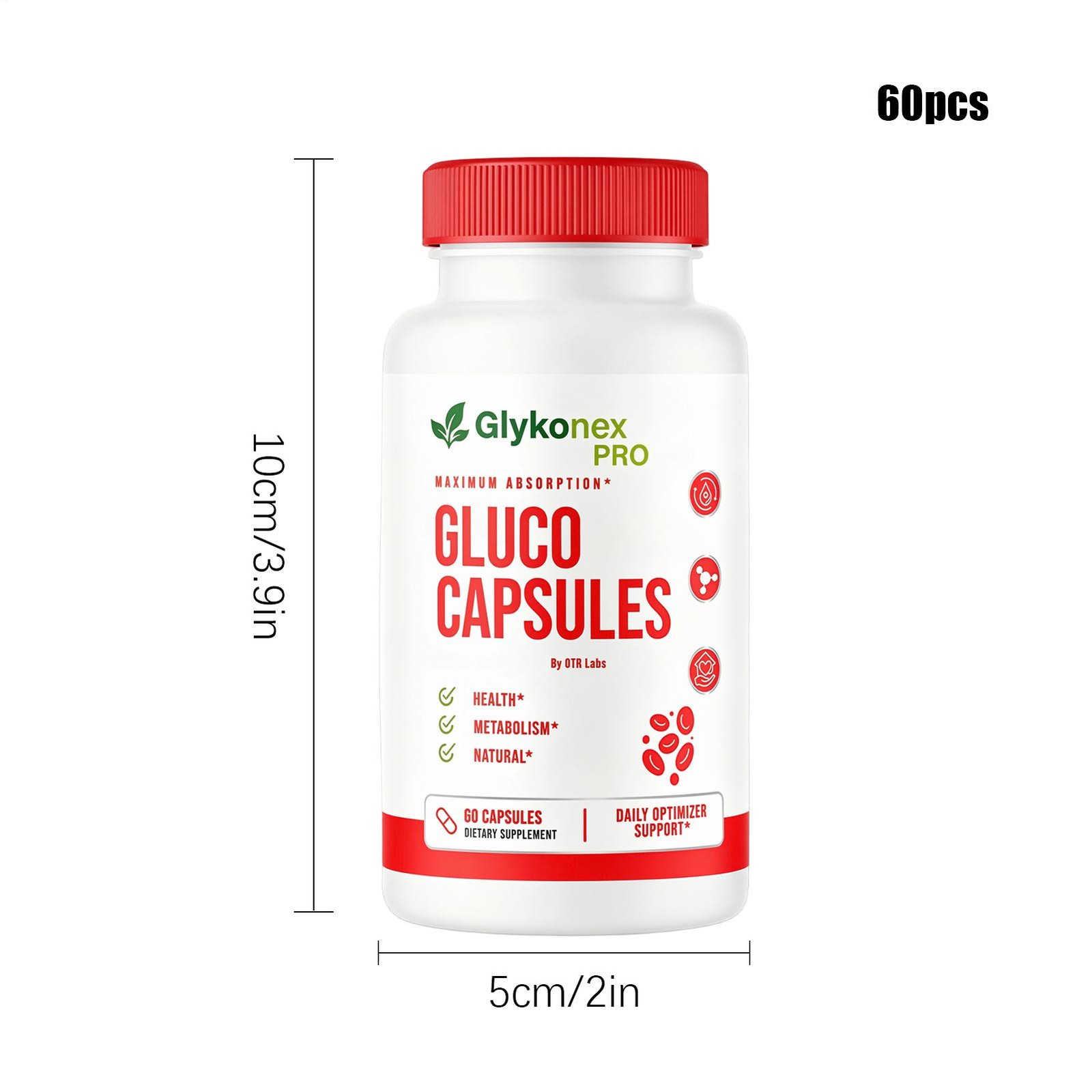 GlykoNex Gluco Capsules Blood Health Support Dietary Supplement 60 Capsules