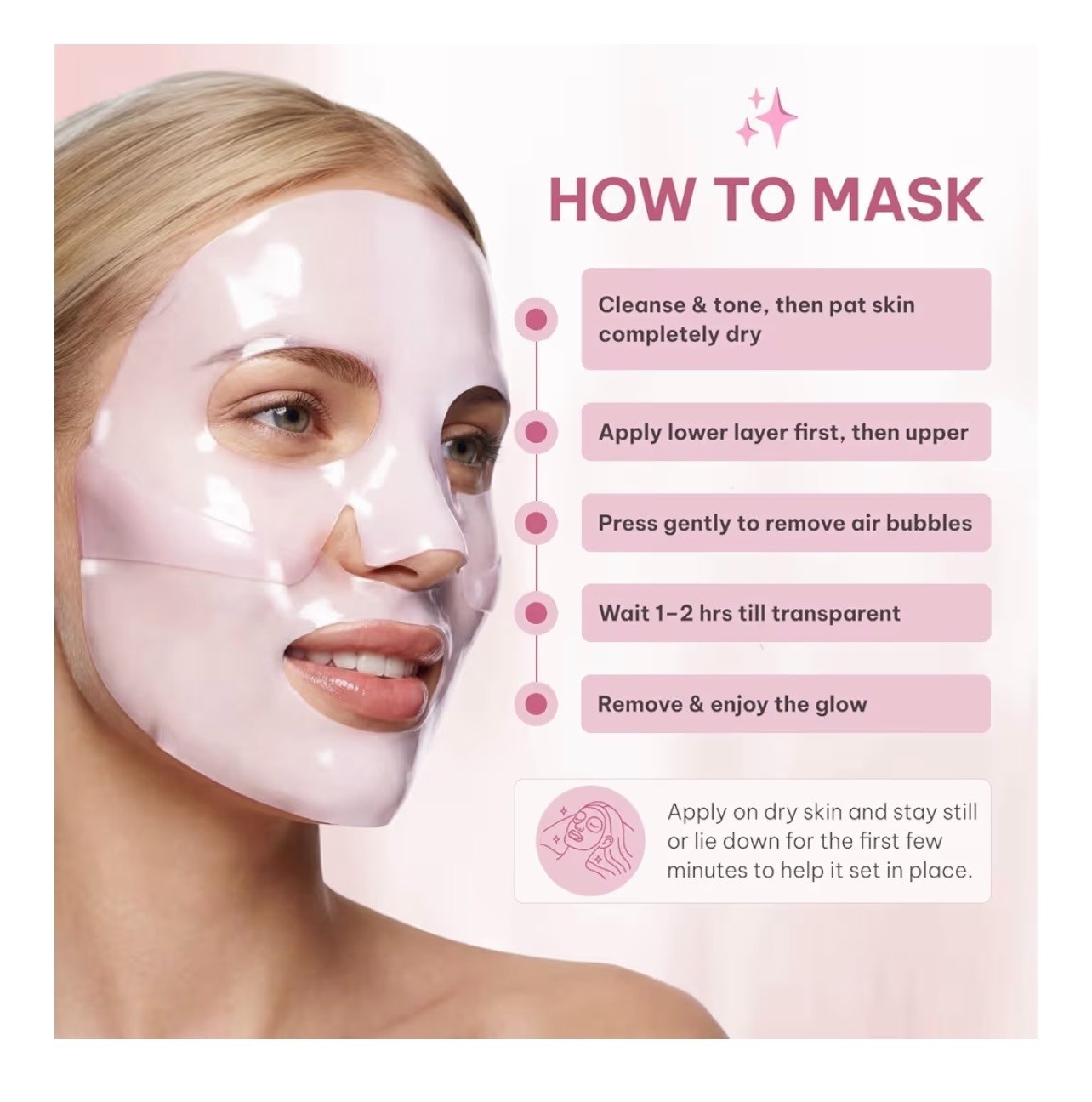 Original Collagen Mask with Salmon PDRN Korean Skin Care Gel Mask for Hydration