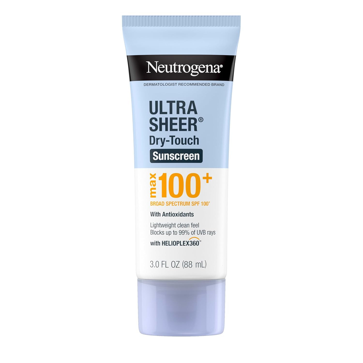 Ultra Sheer Dry-Touch Sunscreen Lotion, Max 100+ Broad Spectrum SPF 100 UVA/UVB