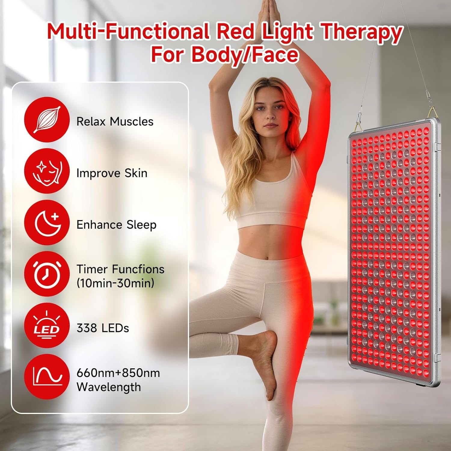 Red Light Devices for Face Full Body Red Light Lamp High Power Infrared Light Pa