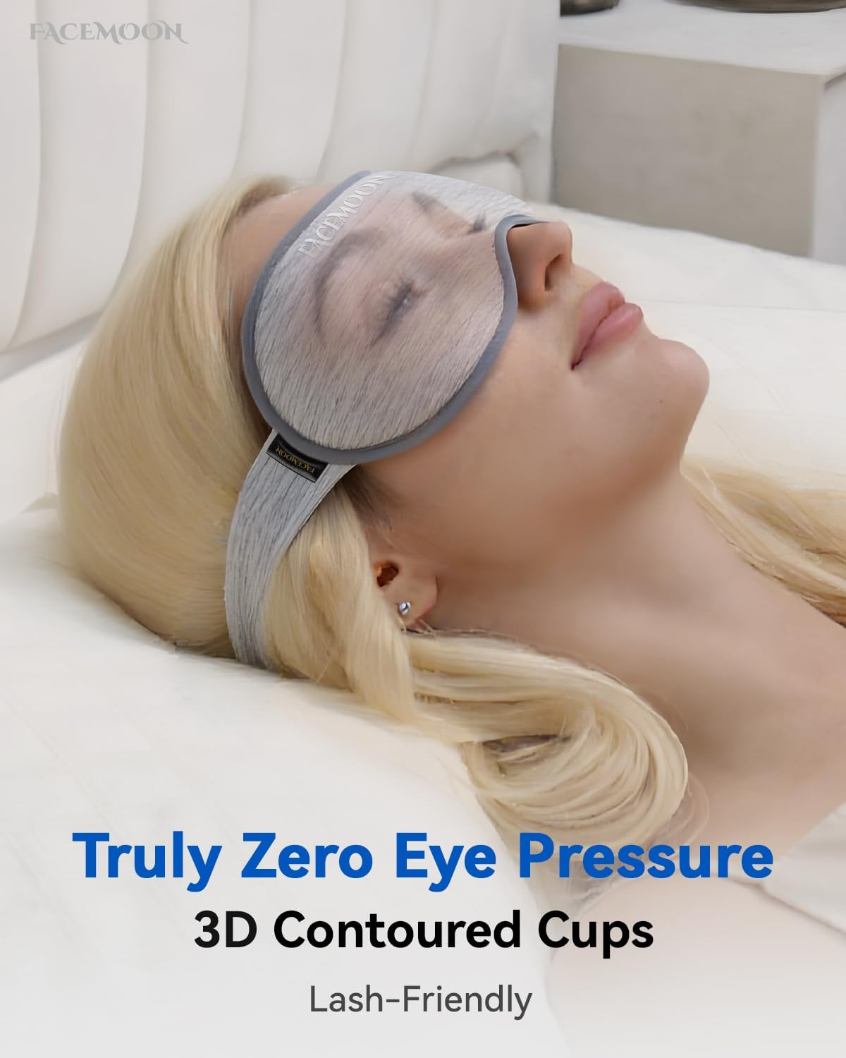 Weighted Eye Mask for Sleeping – 3D Blackout Sleep Mask for Women Men, Zero Eye