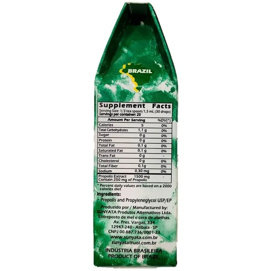 5 Brazilian Green Propolis Glycolic Extract Pon Lee – No Alcohol