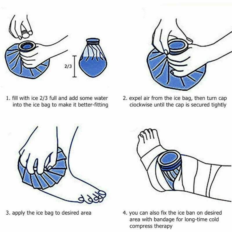 Ice Bags Packs Knee Neck Reusable Cold Relief Pain Headache Sport Injury Lot