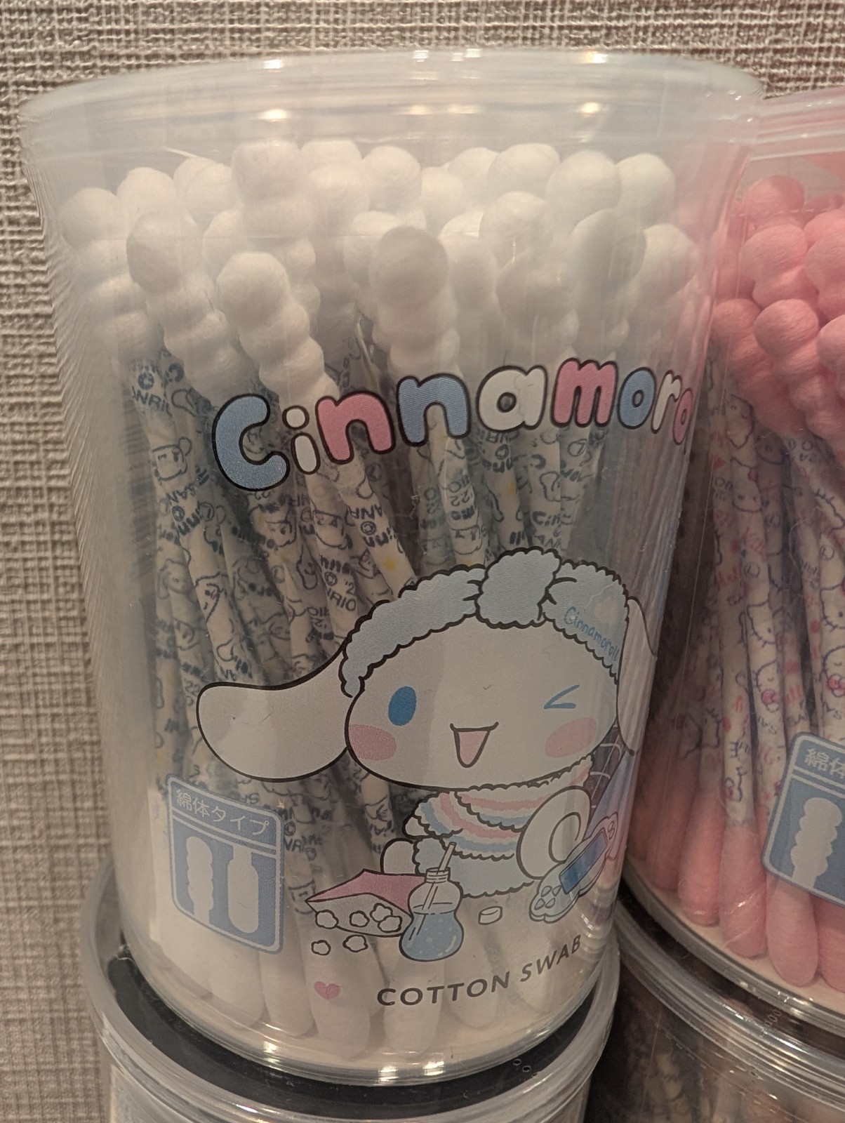 Sanrio Cotton Swabs 4 Pack 80pcs Each Total 320pcs Hello Kitty Kuromi Japan