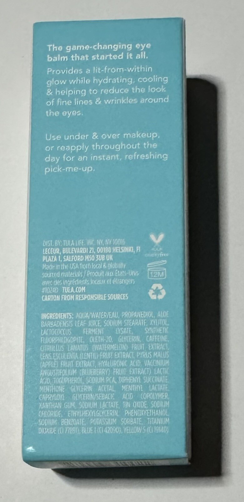 Tula Skincare Glow + Get It Cooling & Brightening Eye Balm 0.35 fl oz / 10 g