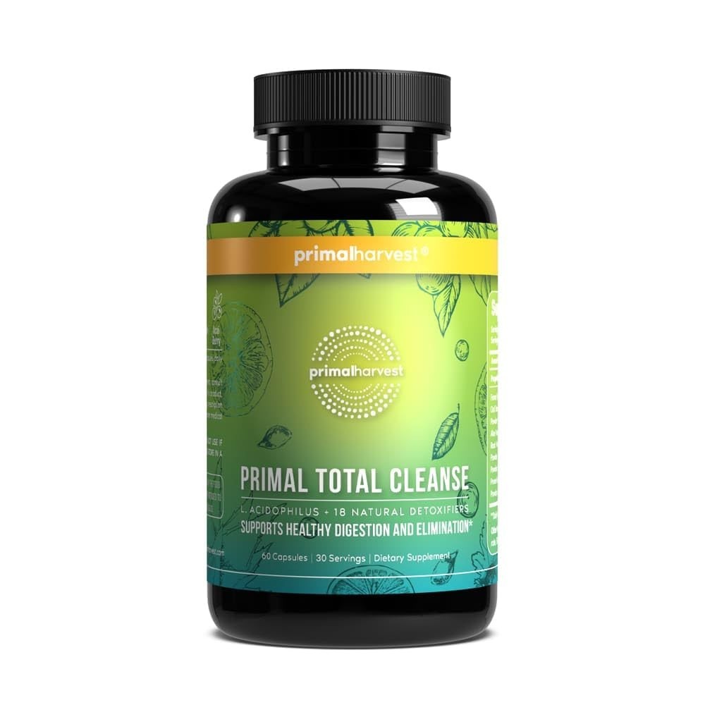 Full Body Detox Cleanse – Liver, Kidney, Gut, Bowel & Intestinal Support, 60 Cap