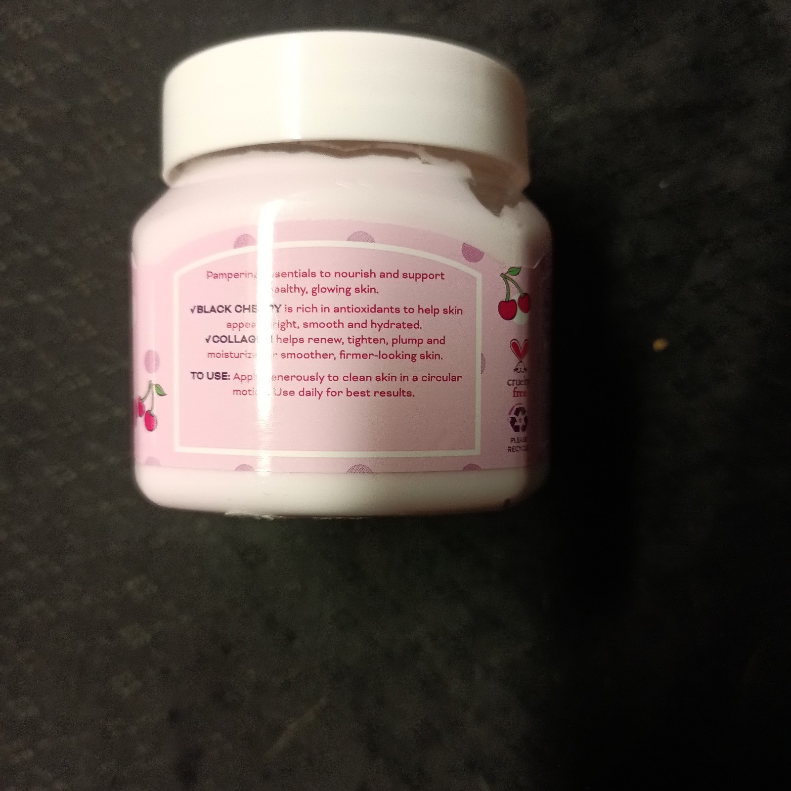 The Spathecary Black Cherry Merlot Body Butter Collagen Black Cherry 5 oz 147g