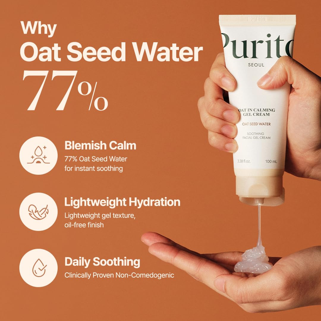 Oat Calming Gel Cream | Face Moisturizer for Blemish Calm & Lightweight Hydratio