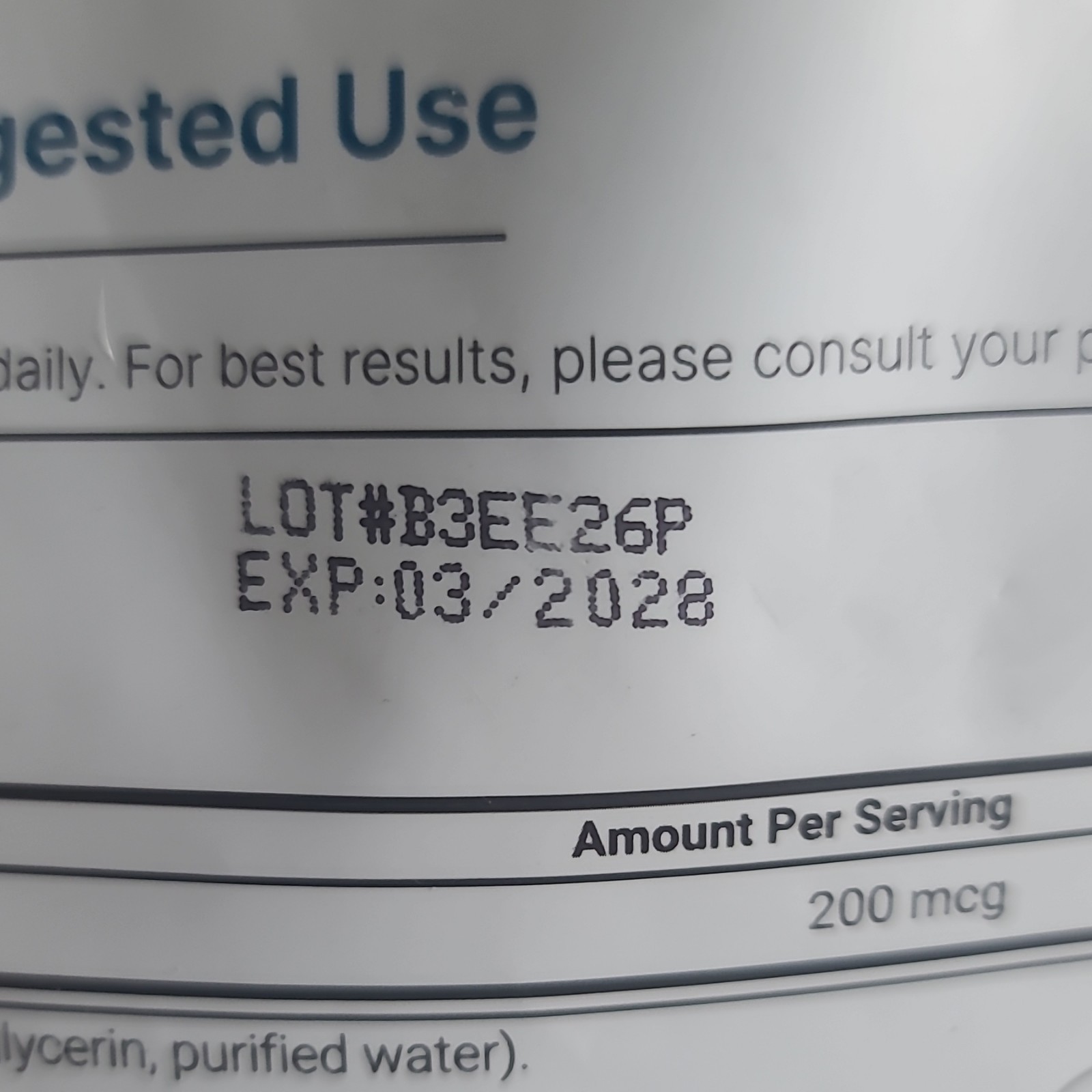 Microingredients Selenium (L-Selenomethionine) 200mcg 500 Softgels LOT#B3EE26P