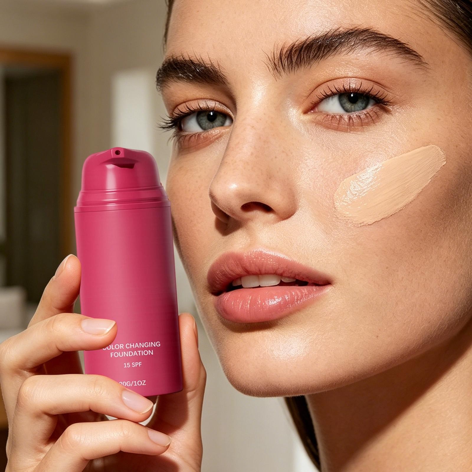 For All Skin Types Smooche Foundation Korean, Smooche Color Changing Foundation