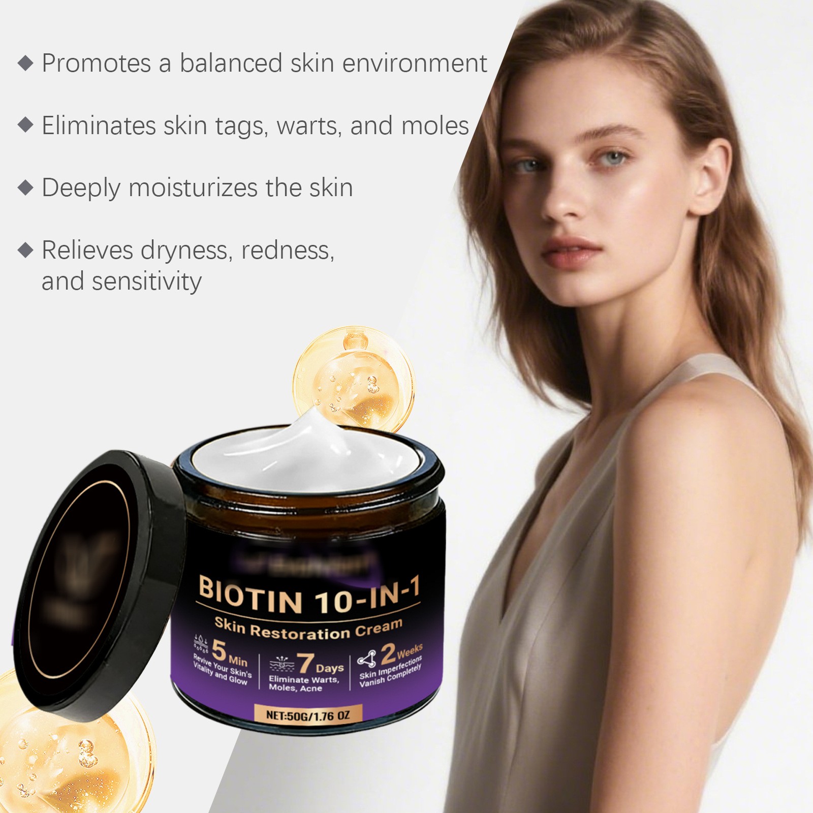 3x Biotin 10-in-1 Skin Restoration Cream, 2026 Professional Skin Treatment Cream