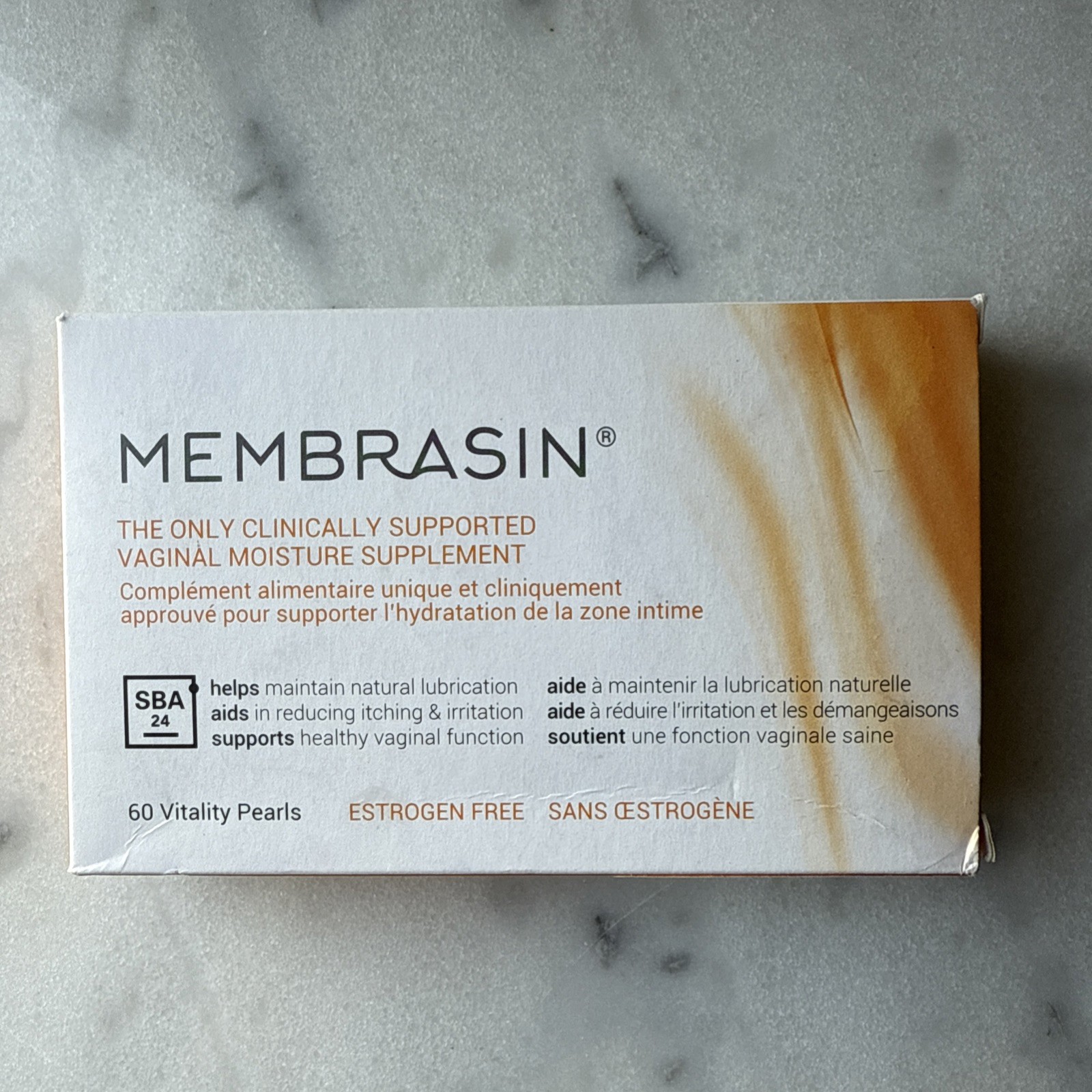Membrasin Vitality Pearls for Vaginal Dryness, 60 Vitality Pearls, Exp 02/2027