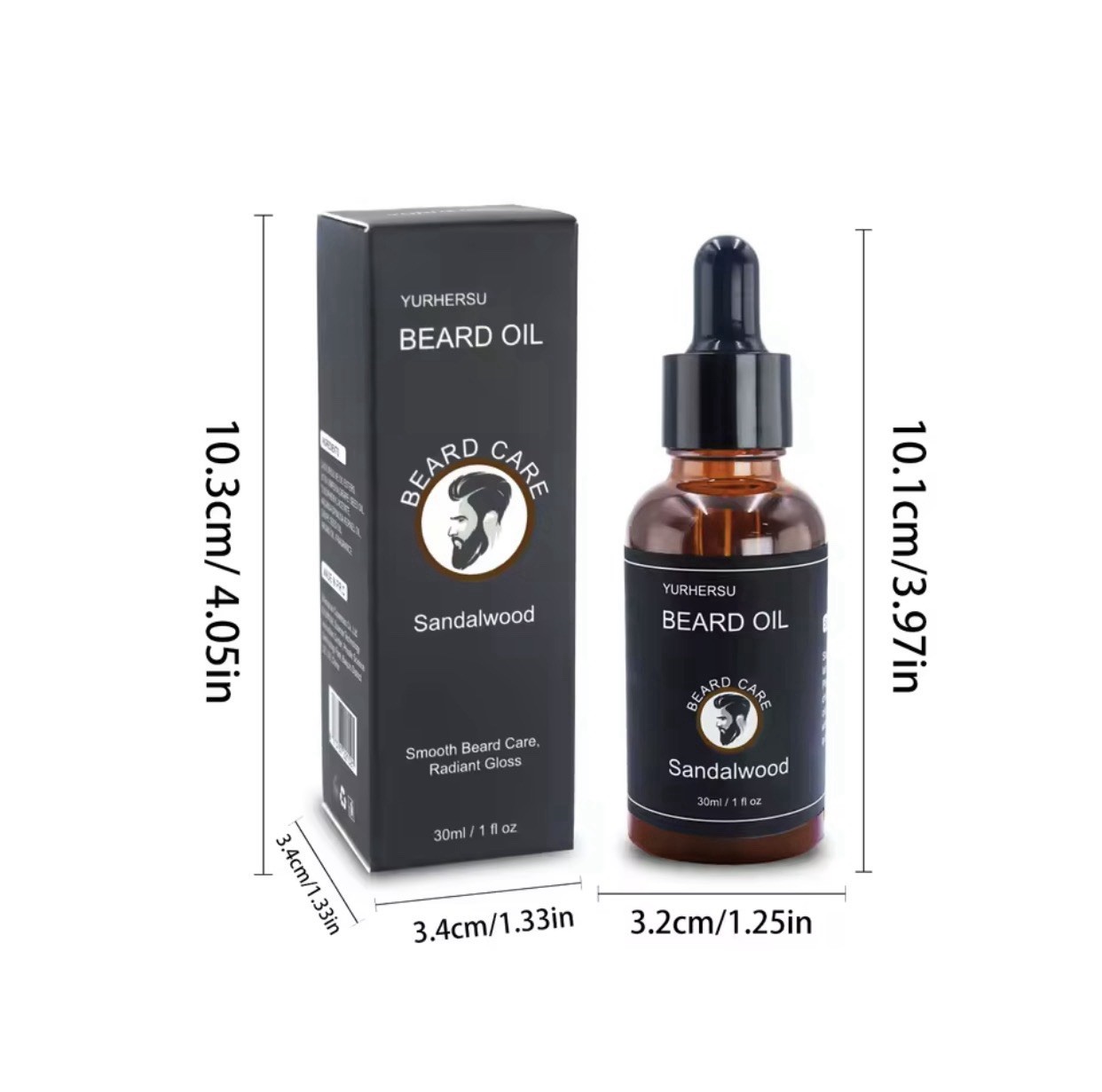 30ml New Facial Hair And Beard Growth Oil Is Suitable For Men’s Thick, Soft,