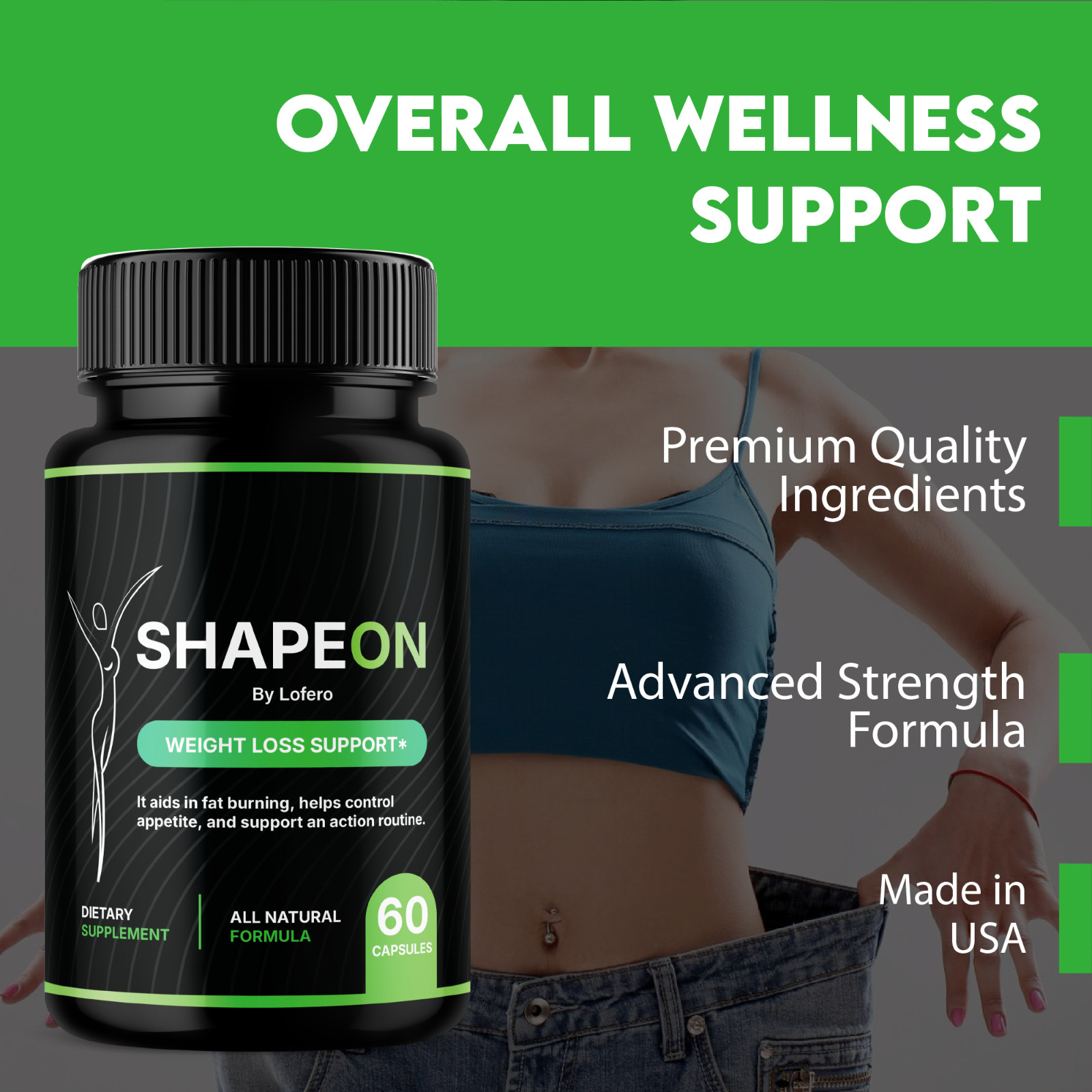 (3 Pack) Shape On Capsules Weight Loss Support ShapeOn Diet Pills Burner (180ct)