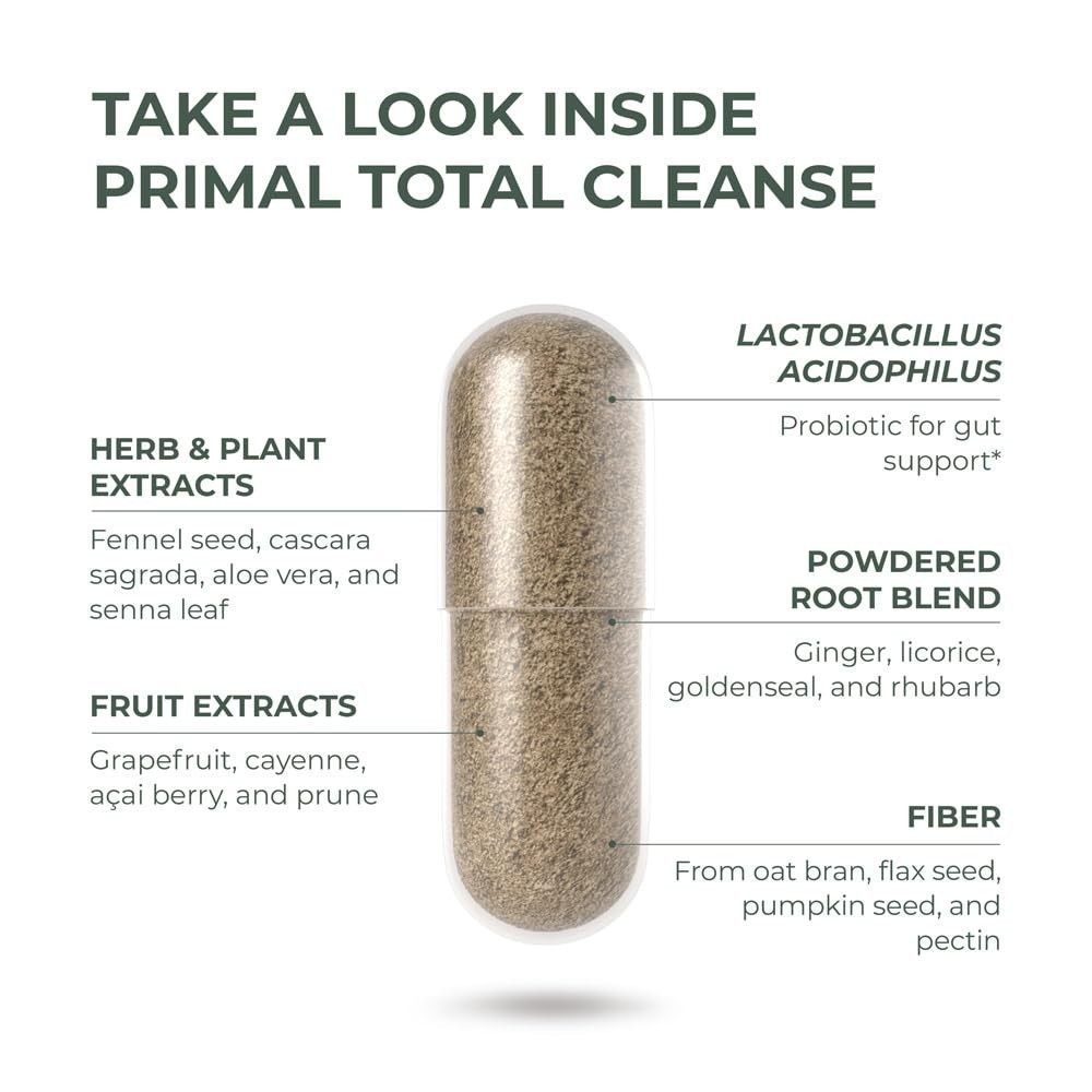 Full Body Detox Cleanse – Liver, Kidney, Gut, Bowel & Intestinal Support, 60 Cap