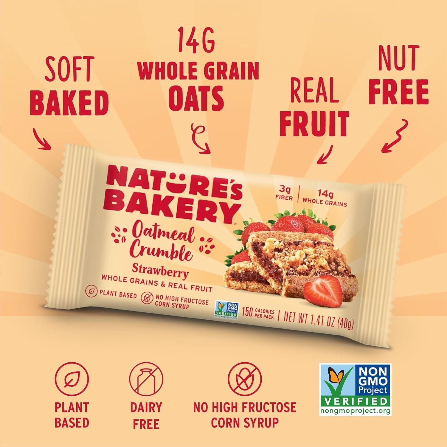 Healthy Breakfast & Snack with Nature’s Bakery Strawberry Oatmeal Crumble Bars